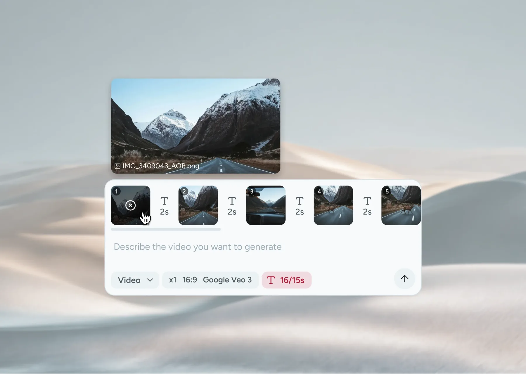 ICVR Craftology — generative AI story creation tool, screen 1